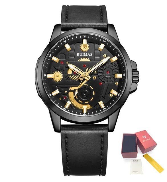 RUIMAS Watches Men's Casual Sport Watches Luxury Military Quartz Wrist Watch Chronograph Waterproof Man Clock Montre Homme 307