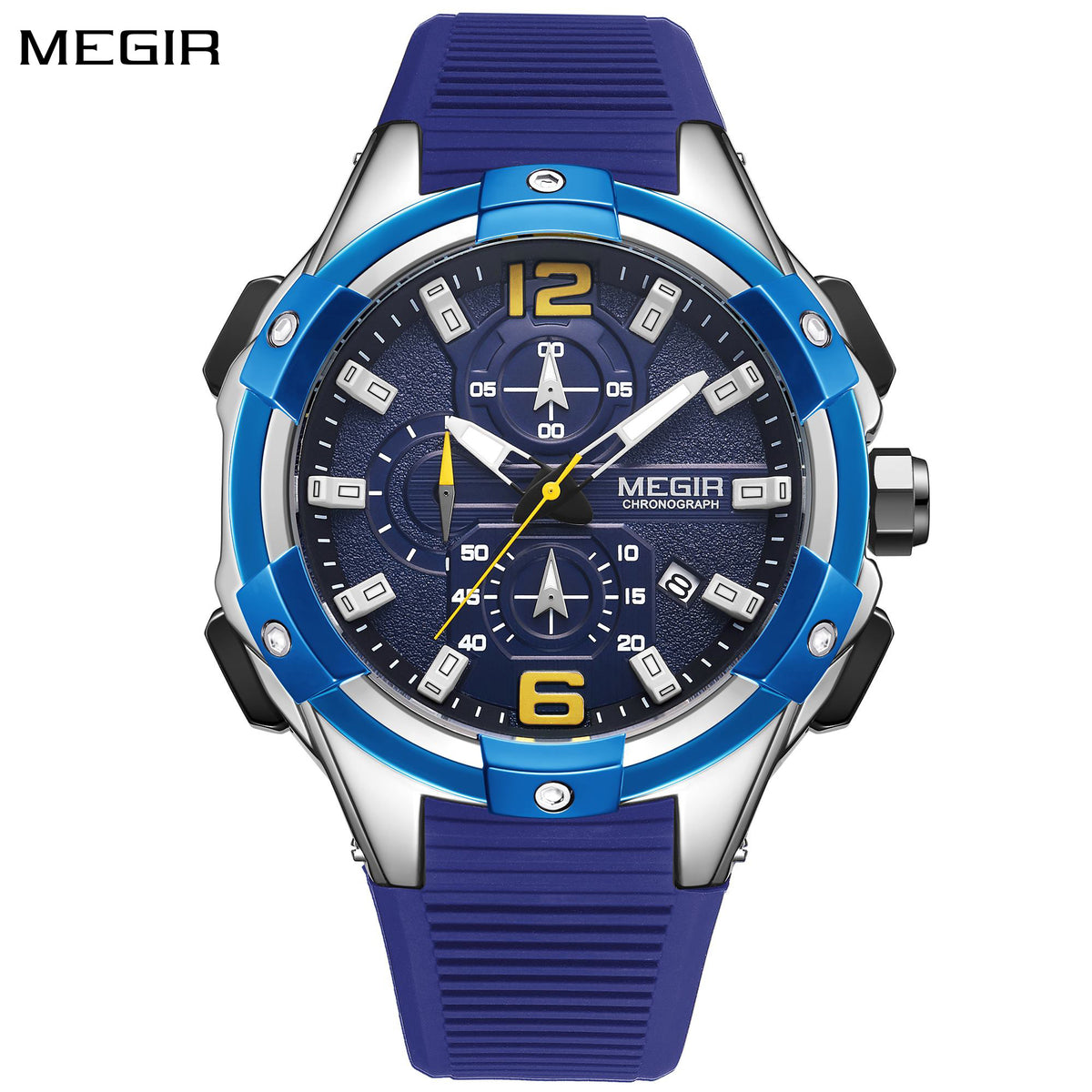 MEGIR Men's Chronograph Original Top Luxury Sports Military Watches for Men Date Luminous Wristwatches Clock Relogio Masculino 2161