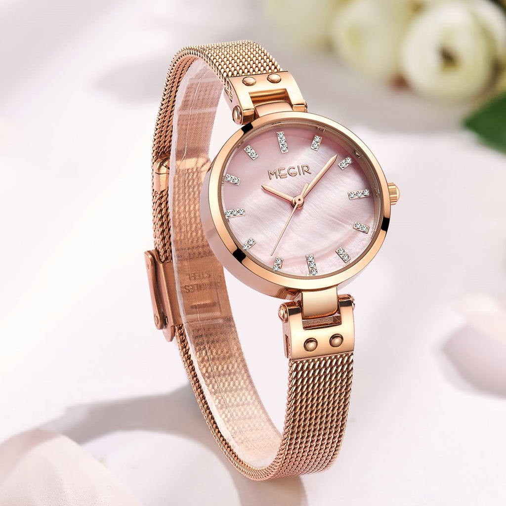 MEGIR Watches for Women Top Brand Fashion Ladies Wristwatch Waterproof Female Quartz Luxury Watch Montre Femme 7025