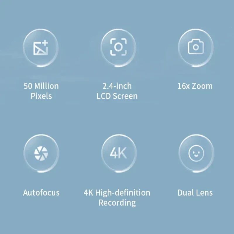 50Mp 4K Digital Camera Hd Selfie Travel Camera