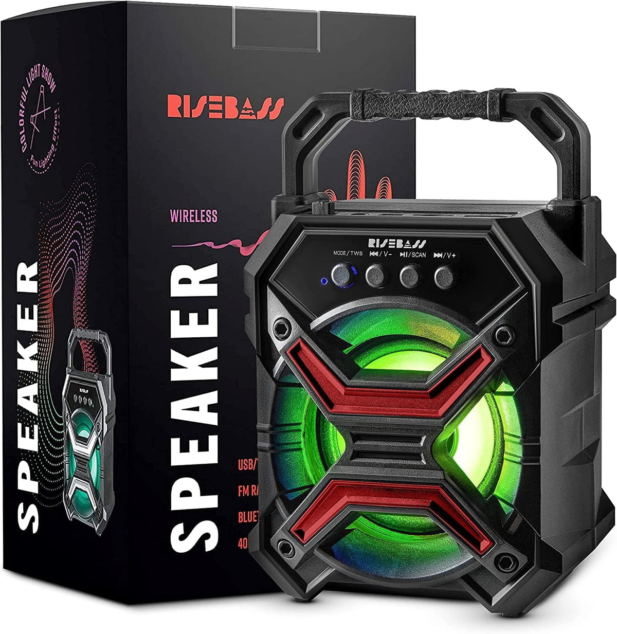 7-inch Portable Wireless Bluetooth Speaker w/ TWS Function