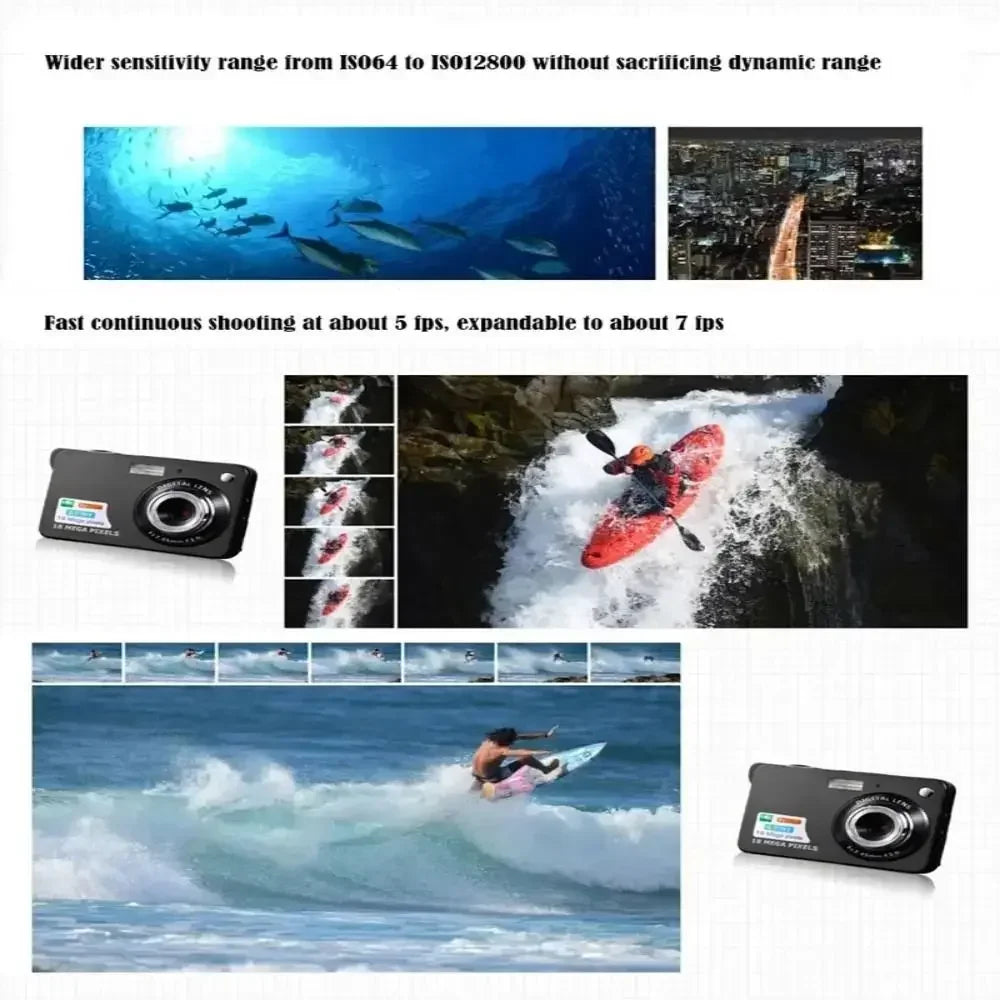 Rechargeable HD Digital Camera Black
