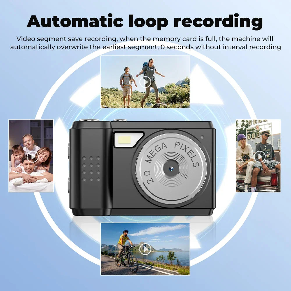 Mini Camera with Screen Black