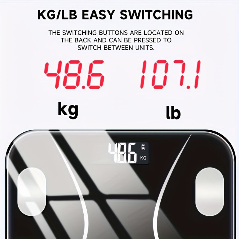 Smart Electronic Bathroom Scale with LCD Display