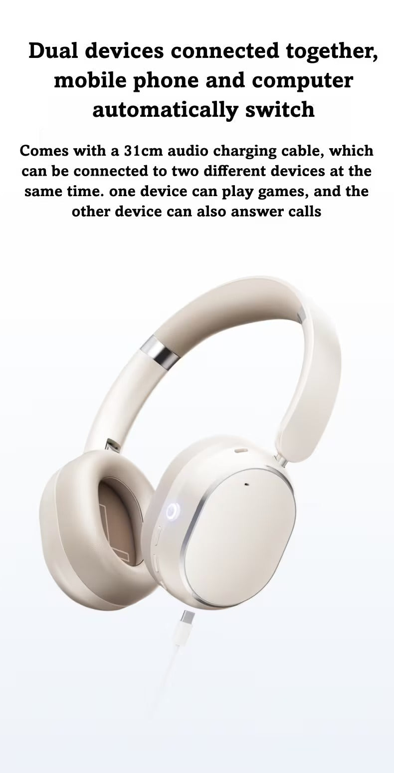 Wireless Over-Ear ANC Bluetooth Headphones